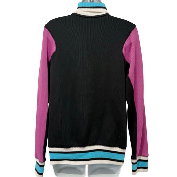 Air Jordan Fuchsia Black Blue White Colorblock Jumpman Logo Track Jacket Size S - Picture 6 of 14
